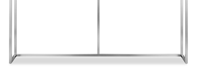 Sampson 72\" Modern Marble Sofa Table - White