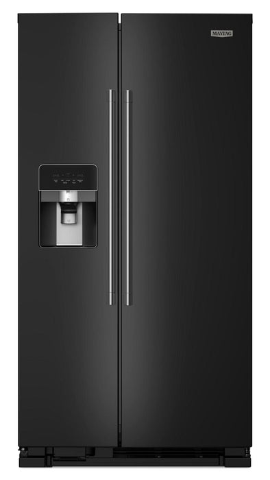 Maytag 36\" 25 Cu. Ft. Side-by-Side Refrigerator - Black - MRSF4036PB