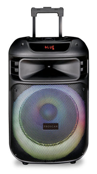 PROSCAN 40W Dual Microphone Bluetooth Portable Party Speaker (PA1254) 