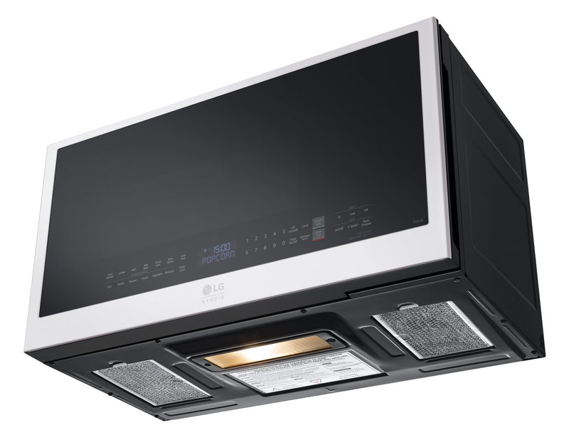 LG Studio 2 Cu. Ft. Smart Over-the-Range Microwave with EasyClean® Interior - Essence White - MVES2033N
