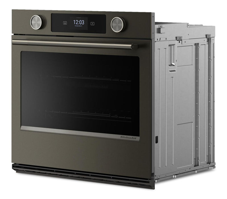 KitchenAid 30\" Smart Electric Single Wall Oven - Black Ore - KOES730SBE