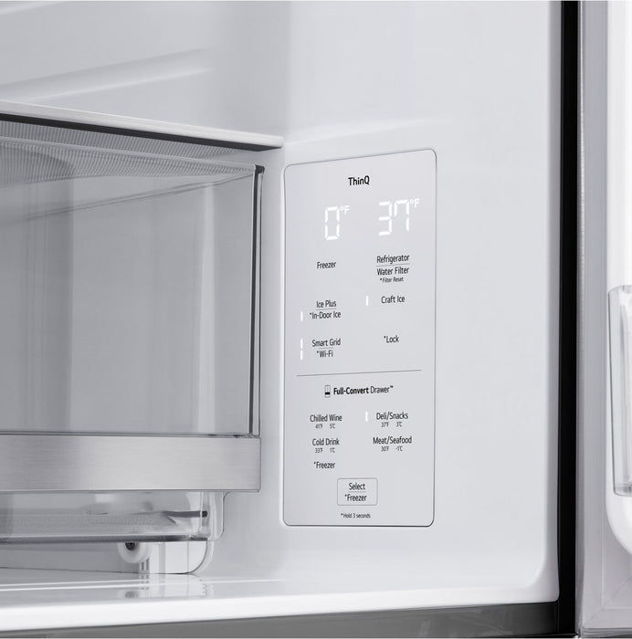 LG 36\" 29 Cu. Ft. Standard-Depth MAX® 4-Door French-Door Refrigerator - LF29S9730S