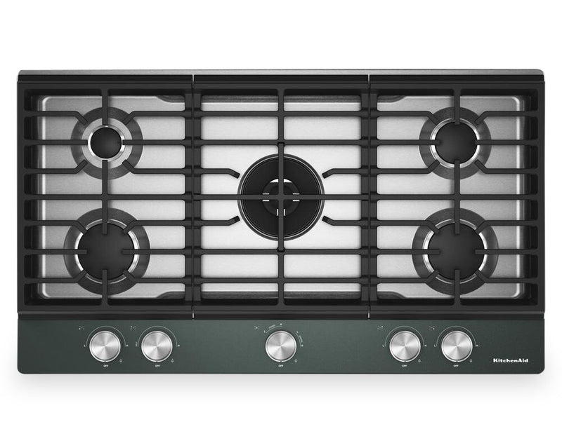 KitchenAid Gas-on-Metal Cooktop with Integrated Wok Grate - Juniper - KCGK736SJP