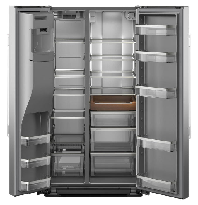 KitchenAid 36\" 29 Cu. Ft. Side-by-Side Refrigerator - Fingerprint Resistant Stainless Steel - KRSF536RPS 