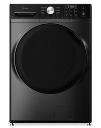 Midea 5.2 Cu. Ft. Front Load Washer with Steam Care – Grey - MLHW52S7AGG