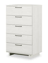 ["Everley 5-Drawer Bedroom Chest, 29\"W - White"]