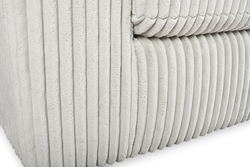 Willow 40\" Light Grey Fabric Chair with Track Arms and Reversible Seat and Back Cushions