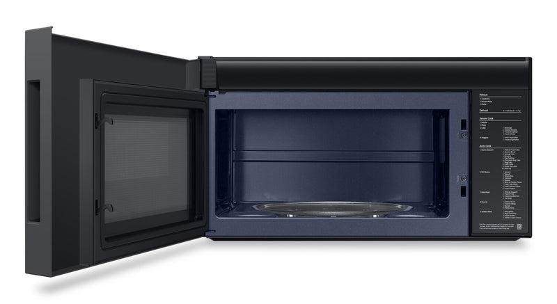 Samsung 2.1 Cu. Ft. Over-the-Range Microwave with 400 CFM and Glass Touch Control - Matte Black - ME21DG6500MTAC