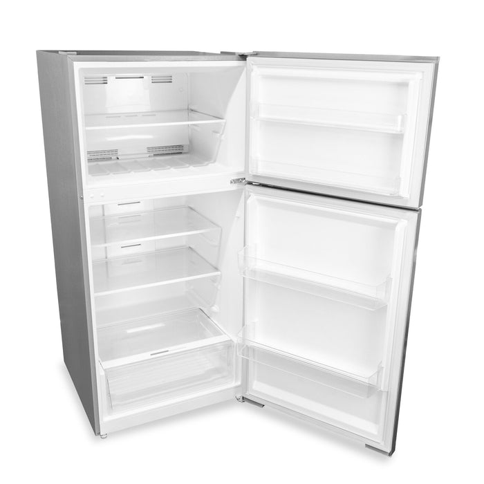 Danby 27.56” 14.2 Cu. Ft. Apartment Size Top Mount Refrigerator - Stainless Steel - DFF142E1SSDB \t