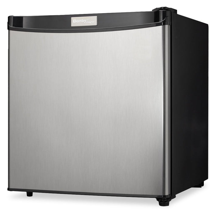 Danby 17.7\" 1.6 Cu. Ft. Single-Door Mini Fridge – Stainless Steel - DCR016A3BSLDD