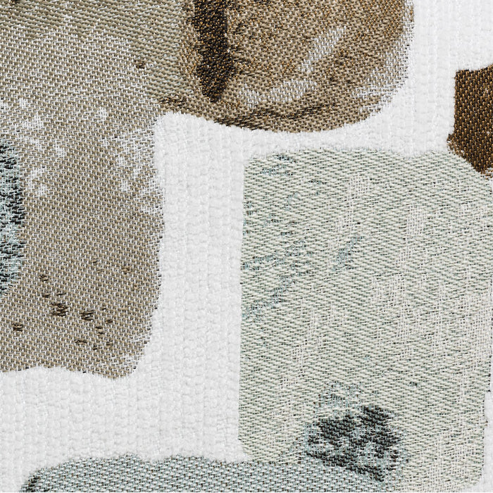 Made in Canada Nofia 80\" Chenille Fabric Sofa with Two Accent Pillows and Wood Legs - Linen Beige