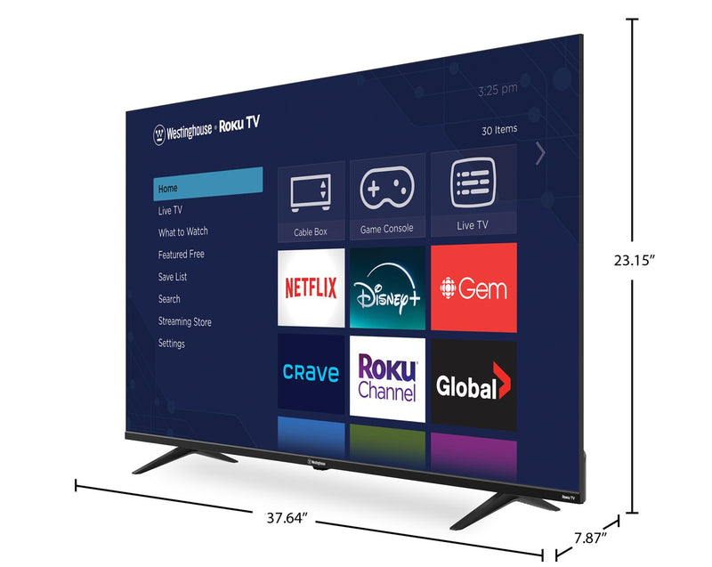Westinghouse 42\" 1080P Roku Smart TV