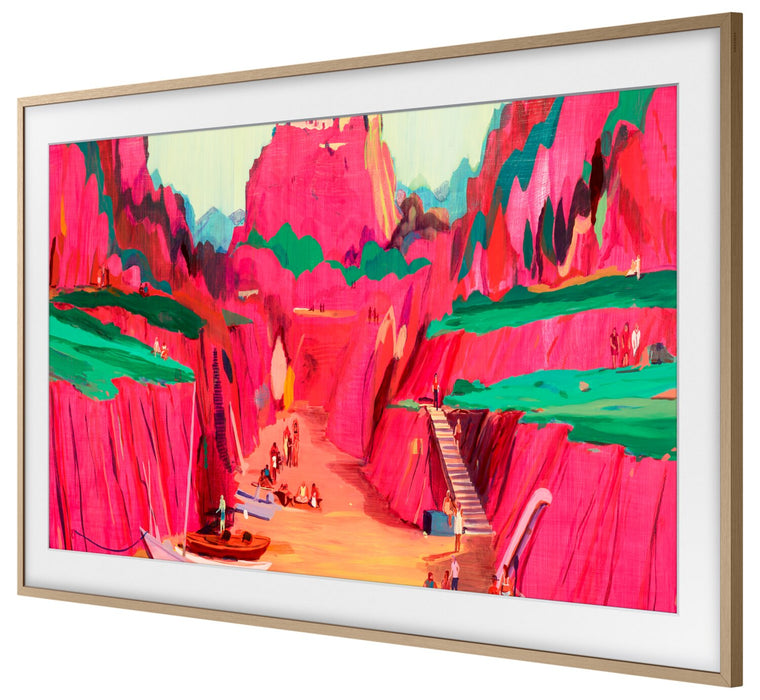 Samsung Customizable Bezel for 85\" The Frame Pro TV - Modern Teak