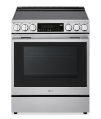 LG 6.3 Cu. Ft. Smart Electric Range with Air Fry – Fingerprint Resistant Stainless Steel - LSEL6337XE 