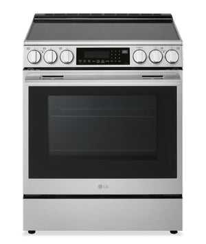 LG 6.3 Cu. Ft. Smart Electric Range with Air Fry – Fingerprint Resistant Stainless Steel - LSEL6337XE