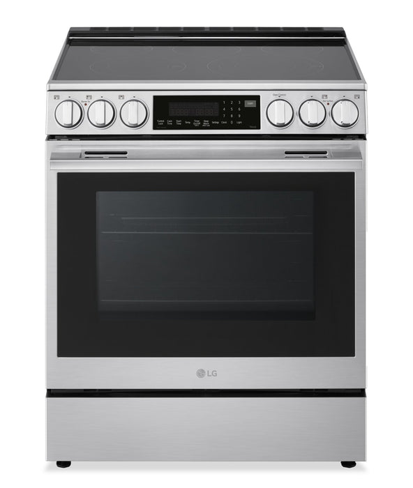 LG 6.3 Cu. Ft. Smart Electric Range with Air Fry – Fingerprint Resistant Stainless Steel - LSEL6337XE