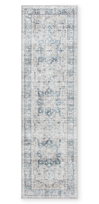 Melis Grey Washable Runner Area Rug - 2’ x 7’