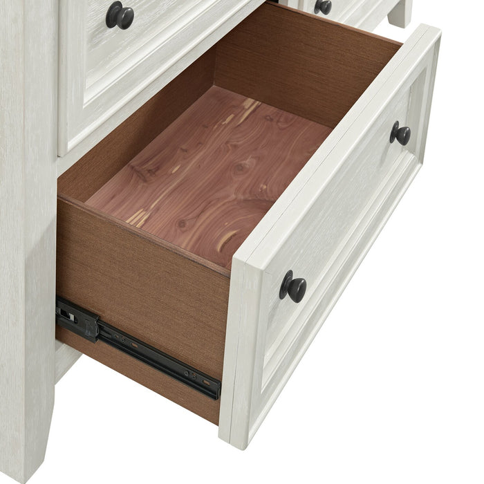 Casa Bedroom 8-Drawer Dresser, 54\"W x 44\"H, Wood - White