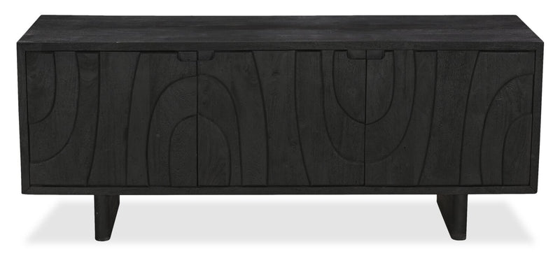 Abbot 60\" Modern TV Stand with Storage and Cable Management for TVs up to 80” - Black