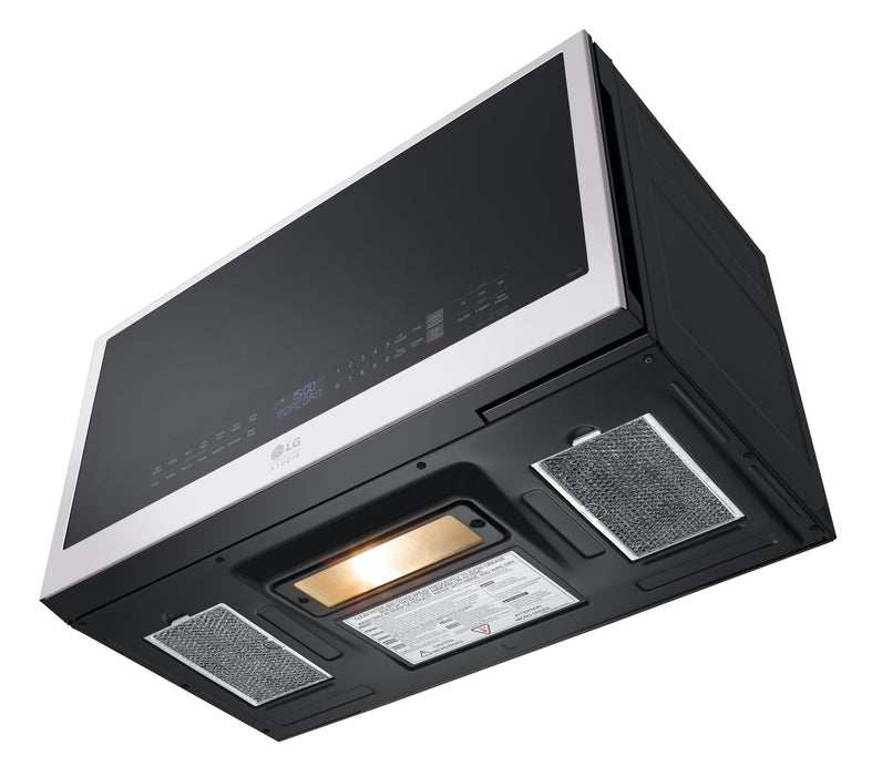 LG Studio 2 Cu. Ft. Smart Over-the-Range Microwave with EasyClean® Interior - Essence White - MVES2033N