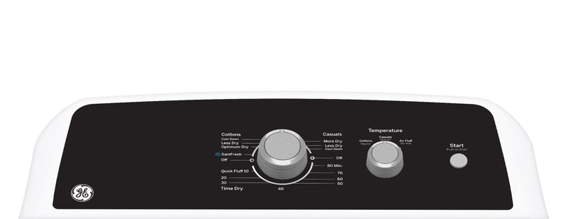 GE 6.2 Cu. Ft. Electric Dryer with SaniFresh Cycle – White - GTX34EBMRWS