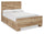 ["Derekson Storage Bed with 2 Built-In Side Drawers, Natural - Queen Size"]