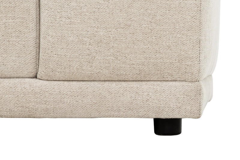 Kort & Co. Oaklyn Modular 109\" Fabric Sofa with Tufted Seat Cushions - Beige