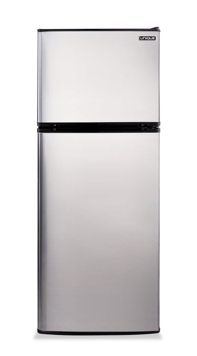 Off-Grid by Unique 10.3 Cu. Ft. Solar-Powered 12/24 DC Top-Mount Refrigerator - Stainless Steel - UGP-290LSS