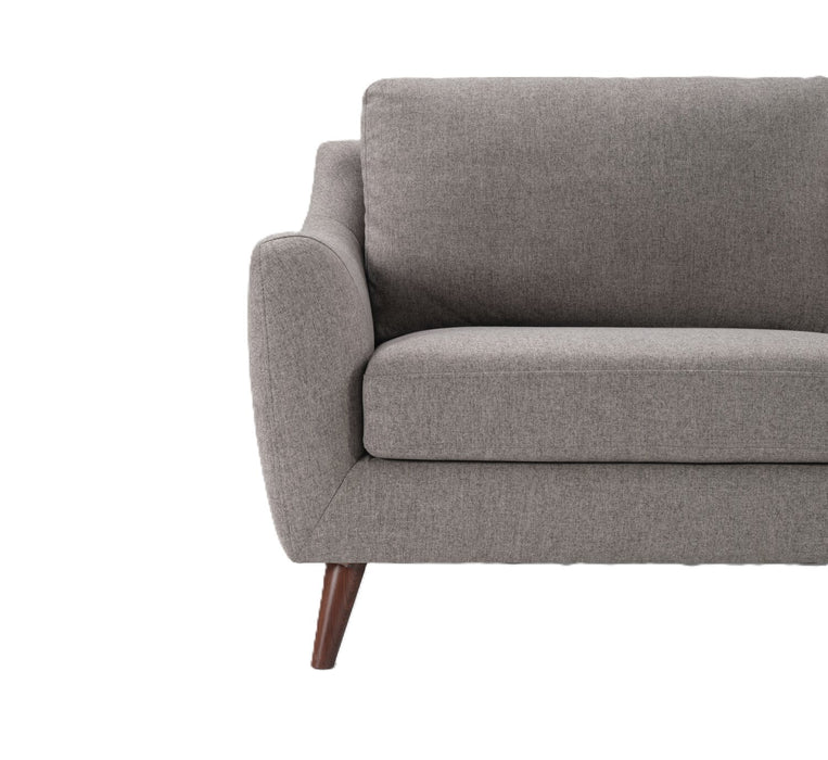 Ivy 75.5\"  Fabric Sofa with Removable Back Cushions - Grey 