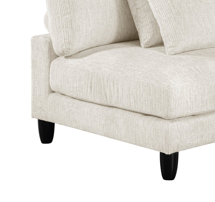 Lounge 5-Piece Chenille Modular Sectional – Beige 