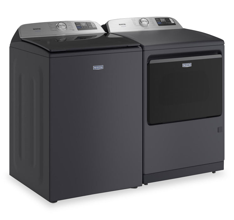 Maytag 6.0 Cu. Ft. Pet Pro Top-Load Washer and 7.4 Cu. Ft. Gas Dryer - Midnight Steel - MATL72GF 