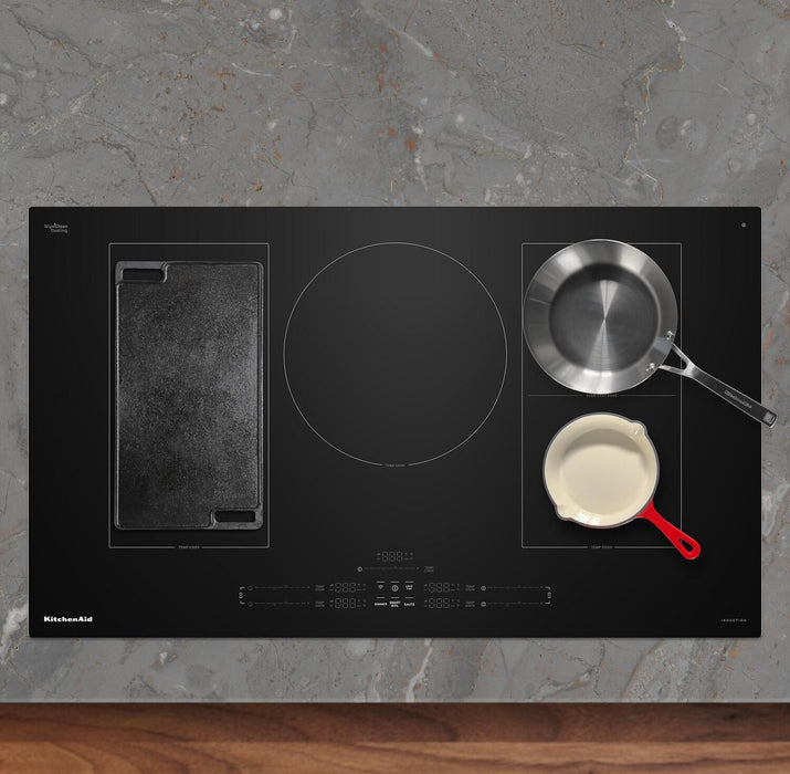 KitchenAid 36\" 5-Element Induction Cooktop - Stainless Steel - KCIT736SBL