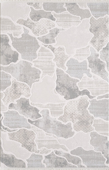 Cove Waves Grey Area Rug - 6'7\" x 9'6\"