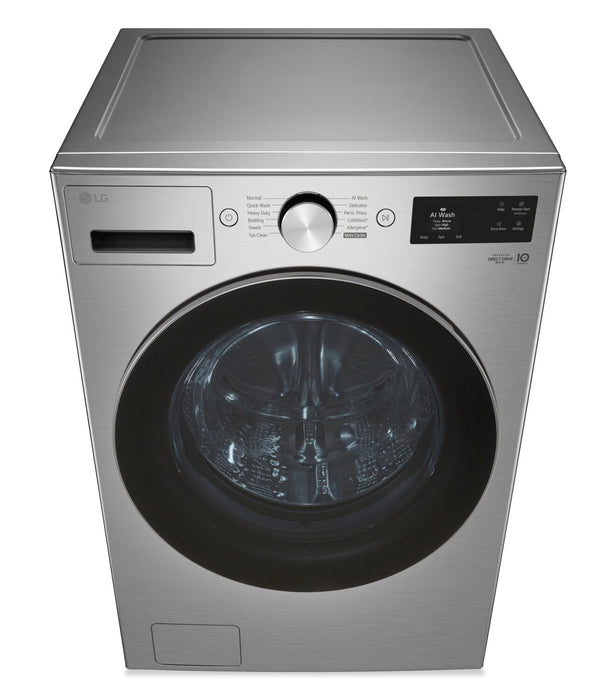LG 5.8 Cu. Ft. Smart Front-Load High-Efficiency Steam Washer - Graphite Steel - WM5800HVA