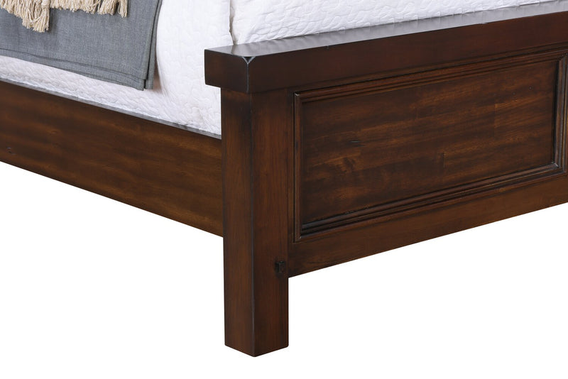 Sonoma Panel Bed with Headboard & Frame, Mango Brown - Twin Size
