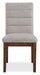 ["Boden Dining Chair with Polyester Fabric  - Beige & Brown"]