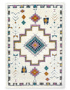 Ellis Multi-Colour Geometric Shag Area Rug - 6'7\" x 9'6\"