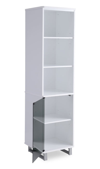 Ignatius 18.7\" Pier with Storage & Cable Management - White