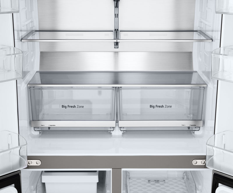 LG 36” 23.6 Cu. Ft French 4-Door Counter-Depth Refrigerator with Ice Maker - LF24C8200S