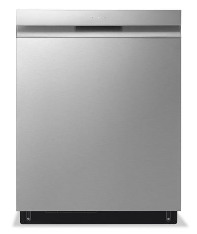 LG 24" 48 dBA Built-In Top-Control Dishwasher with QuadWash® - Smudge Proof Stainless Steel - LDPN45… | Lave-vaisselle encastré LG à 48 dBA de 24 po avec commandes sur le dessus et QuadWashMC - acier inox…