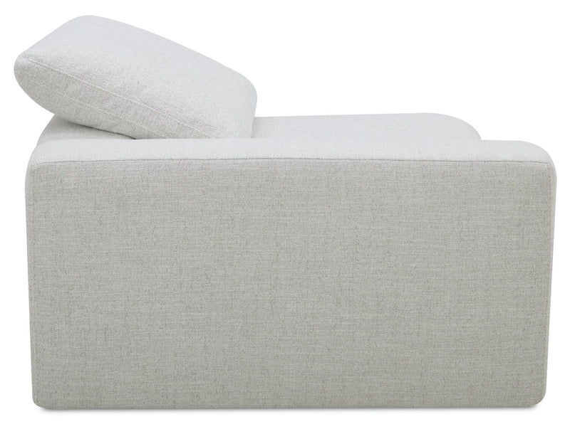 Sky Modular 5-Piece Fabric Power Reclining Sectional with Removable Feather Down Cushions - Nathan Wheat