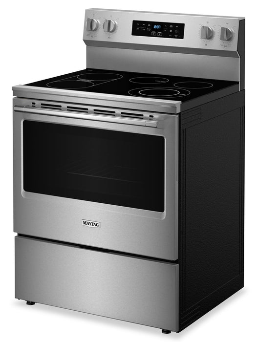 Maytag 30\" 5.3 Cu. Ft. Electric Range with No Preheat Air Fry - Stainless Steel - YMFES6030RZ