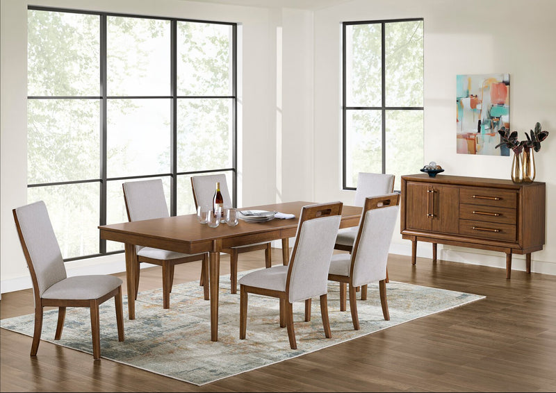 Ember Dining Table, 74-92\"W - Brown