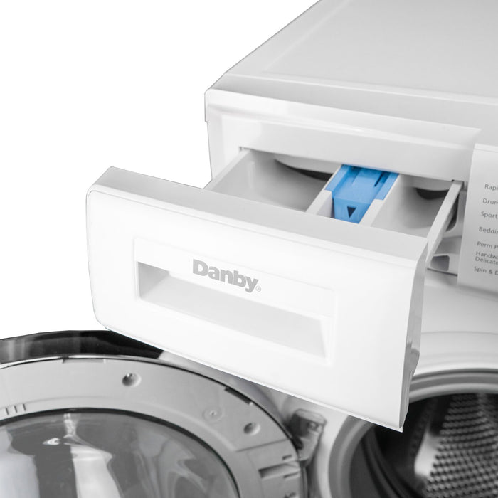 Danby 24\" 2.2 Cu. Ft. Stackable Compact Front-Load Washer with Steam - White - DWM022D3WDB