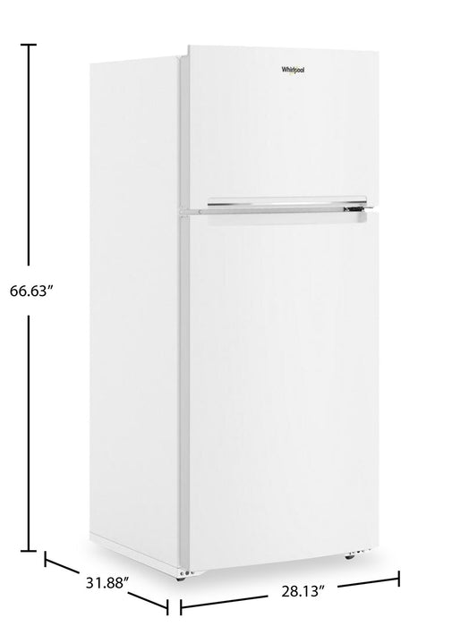 Whirlpool 28\" 16.3 Cu. Ft. Top-Mount Refrigerator - White - WRTX5328PW