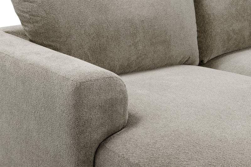 Voyage Modular 6-Piece Left-Facing Fabric Sectional with Console and Removable Back Cushions – Taupe