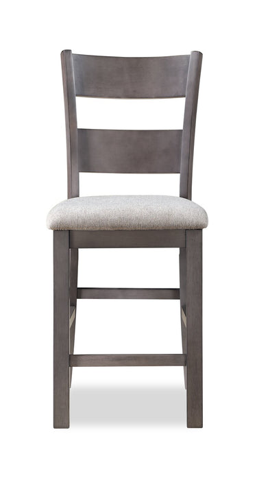 Krew 5pc Counter-Height Dining Set with Table & 4 Chairs,  42\"W - Grey
