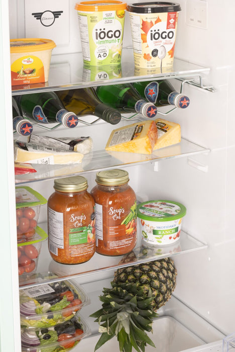 Unique Classic Retro 24\" 11 Cu Ft. Top Freezer Refrigerator – Matte Black - UNQ-310L MB TM