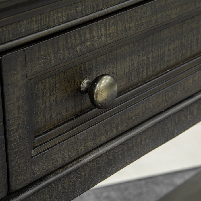 Hanson 50” Traditional Pine Sofa Table with Storage - Graphite