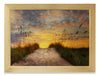 To the Beach Framed Artwork with Linen Finish - 26\" x 34\"